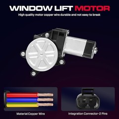 Front Driver Side Power Window Regulator with Motor (2 Pins) Front Driver (LH)