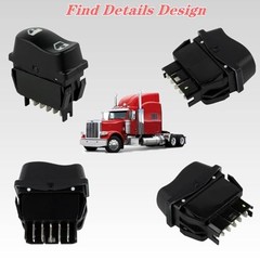 5Pin Window Lift Switch Driver Side (Left) – Compatible with Peterbilt
