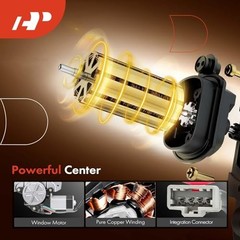 Electric Power Window Regulator with Motor Compatible with Honda Front Driver