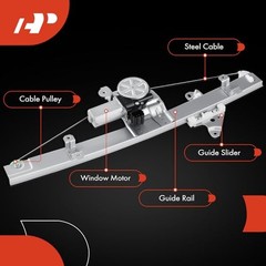 Front Driver Side Power Window Regulator with Motor Front Driver Side (LH)