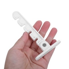 1 Set Window Restrictor Latch – 4 Slots Adjustable Wind Hook Lock – Stainless