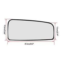 Driver Left Side View Lower Wind Mirror Glass Fits for 2015 Heated- Driver Side