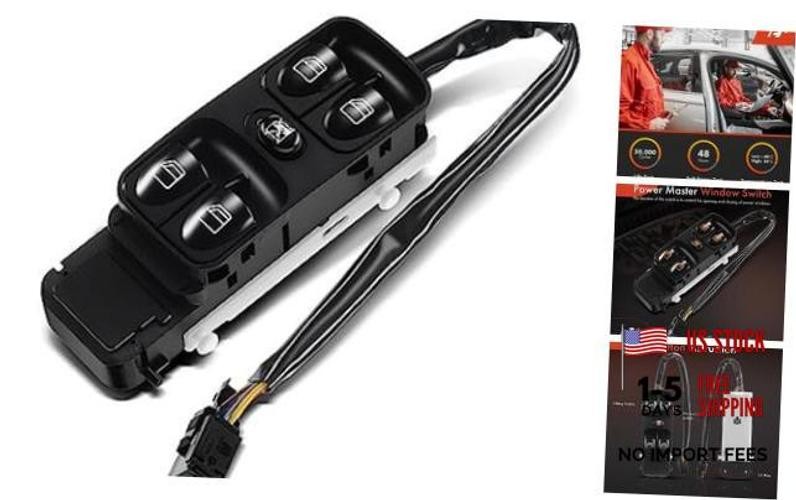 Front Left Driver Side Power Window Switch | Compatible with Mercedes-Benz