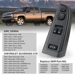 15883318 Front Driver Side Door Lock & Window Power Switch Assembly with Black