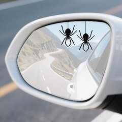 Spider Vanity Mirror Decal Sticker, 3PCS Waterproof Rearview Mirror Decor for Ca