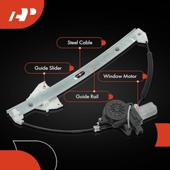 Front Left Driver Side Electric Power Window Regulator with 6-Pin Connector