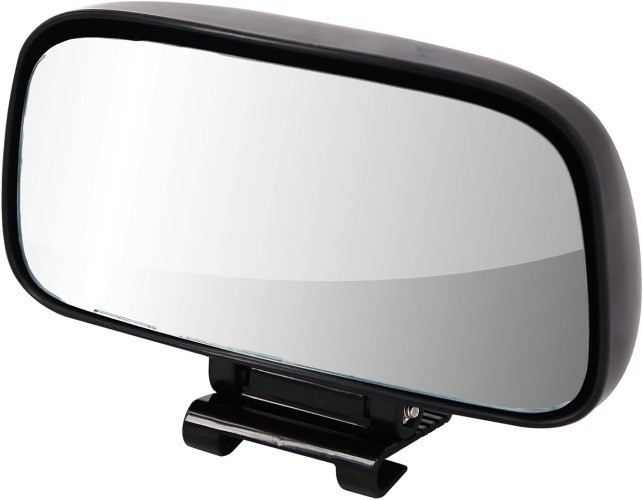 Add On Blind Spot Mirror, Convex Rear View Wide Angle Rectangle Framed HD Glass