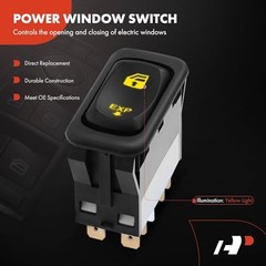 Set of 2 Power Window Switch Compatible with Freightliner Columbia 2001-2011