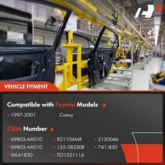 Power Window Regulator with Motor Side Compatible with Toyota Rear Passenger
