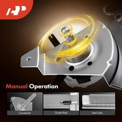 Manual Window Regulator Compatible with Mazda MX-3 1992 Front Driver Side (LH)