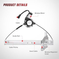 Power Window Regulator/Motor Compatible with 2006 2007 748-173 Front Passenger