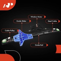 Rear Passenger Side Power Window Regulator – Without Motor – Volkswagen