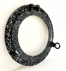 12″ Maritime Black Patina Porthole Round Window Glass Nautical Boat Porthole