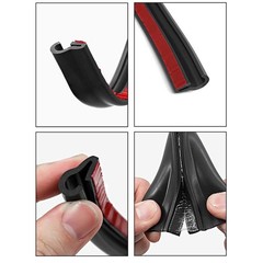Self-Adhesive Silicone/PU Door Window Weatherstripping Noise Proof Sealing Strip