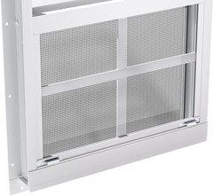 Sleek White 18″ x 27″ Aluminum Shed Windows – 2 Pack for Easy Installation