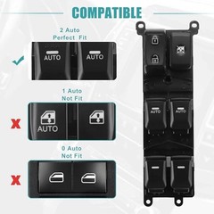Front Left Driver Side Master Power Window Switch Replaces Fit for Kia Forte