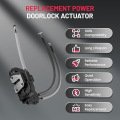 Power Door Lock Actuator Front Right Driver Side Compatible with 813203W010