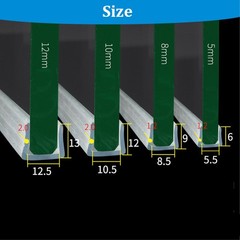 Rubber U Channel Edging Trim Seals Door Window Edge Protector Strip U-shape