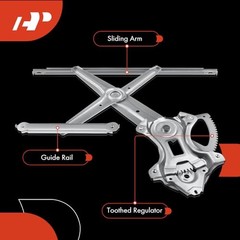 Electric Power Window Regulator Without Motor Front Driver Side (LH)