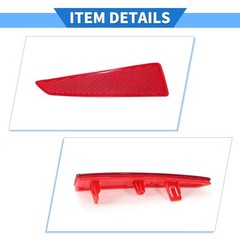 Bumper Reflector Compatible for Lexus RX350 2016-2019, Durable ABS Plastic Red
