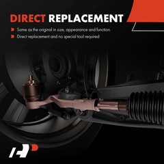 2 x Front Outer Tie Rod Ends, Compatible with Mini Cooper 2007-2015