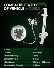 Power Window Regulator with Motor for:-Honda Accord Front Right Passenger Side