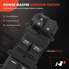 Front Left Driver Side Power Window Switch | Compatible with Honda Accord
