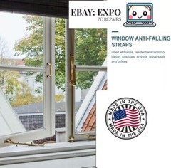 Anti-drop Wire Rope Window Safety Security Device Baby Child Stainless 🇺🇸 Made