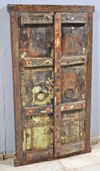 Antique Wooden Wall Décor Tall Window Panel Frame Original Old Hand Crafted