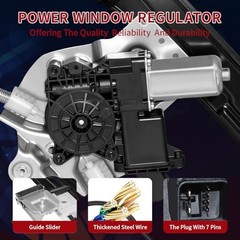 748-974 Front Driver Left Side (7 Pins Connector) Power Window Regulator