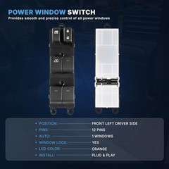 Master Power Window Switch Compatible with Nissan Frontier Crew Cab Pickup
