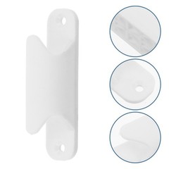 Durable White Plastic Sliding Door Pull Handles for Furniture and Cabinets