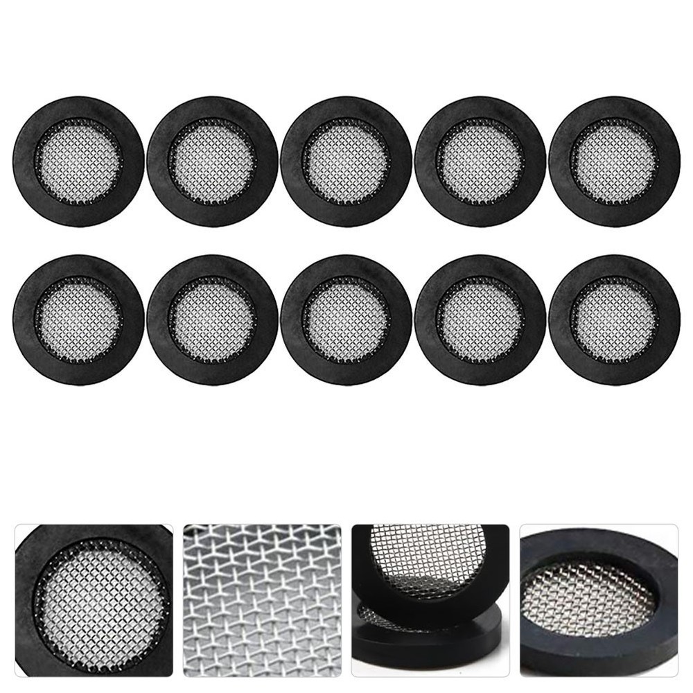 50Pcs Reusable Silicone Bellows Washer Rubber Filter for Shower and Hose