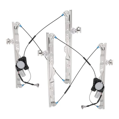 Front Driver & Passenger Side Window Regulator with Motor 6 Pins Compatible
