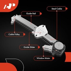 Power Window Regulator with Motor Rear Driver Side Compatible with Acura TL