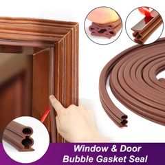 Window & Door Bubble Gasket Seal Silicone Rubber Double Rubber Draught Seal