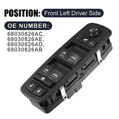 68030826AC Replacement Driver Power Window Switch for Grand Cherokee 11-13