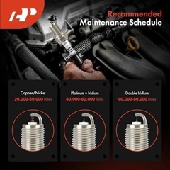 Iridium Platinum Spark Plugs Compatible with Mini Cooper 2007-2015, Cooper