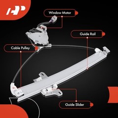 Power Window Regulator with Motor Rear Driver Side Compatible with Acura RL