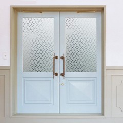 1 Pack Reusable Silver Window Privacy Film Non Adhesive Frosted Decorative Film