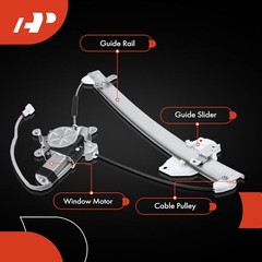 Electric Power Window Regulator with Motor Compatible with Mitsubishi Mirage