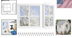 Minimalist 12×12 Shed Windows – 2 Pack with Easy Installation and Tempered Glass