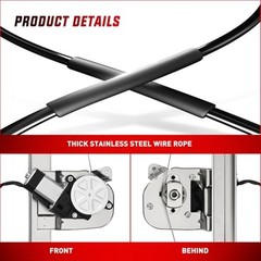 Power Window Regulator/Motor Side Compatible with 741-388 Rear Driver