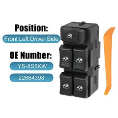 Replacement Driver Master Power Window Switch for 03-07 Saturn Ion 22664398