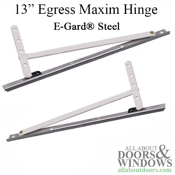 Truth 14.12.00 Egress Casement Hinge kit, 13″ Track w/ Snap Ring, Pairs, E-Ga
