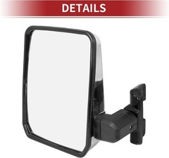 Pair Car Rear View Mirror Silver Tone for Land Cruiser 70 75 78 Series 1985-2