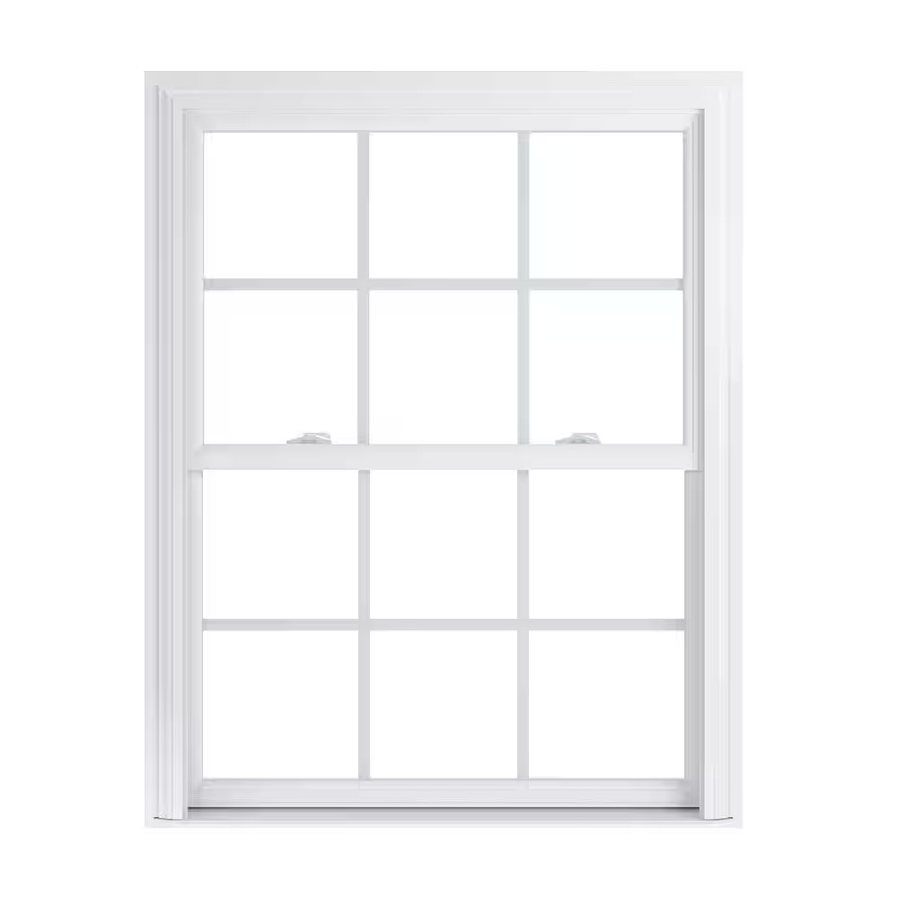 35.75 In. X 45.25 In. 70 Pro Series White Double Hung Low-E Argon Glass Vinyl Re