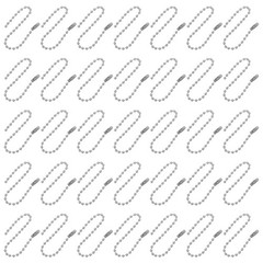 50Pcs Durable Iron Bead Chains for Jewelry Making DIY Crafts Light Grey