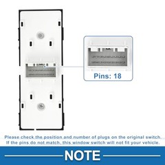 Power Window Switch No.93571M6100 Front Left Driver Side Window Control Switch