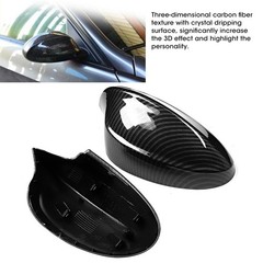 Carbon Fiber Style Left Right Wing Mirror Cover For E90 05-07